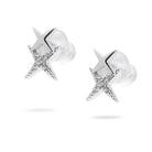 Kimolos-Tiny 925 Ayar Gümüş Zirkon Taşlı Yıldız Küpe-Küpe-1-Milagron.com