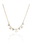 Kimolos-Triangles 925 Ayar Gümüş Zirkon Taşlı Üçgen Kolye-Kolye-1-Milagron.com