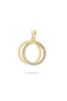 Kimolos-Two Pieces 925 Ayar Gümüş Zirkon Taşlı Halka Kolye Ucu-Küpe-3-Milagron.com