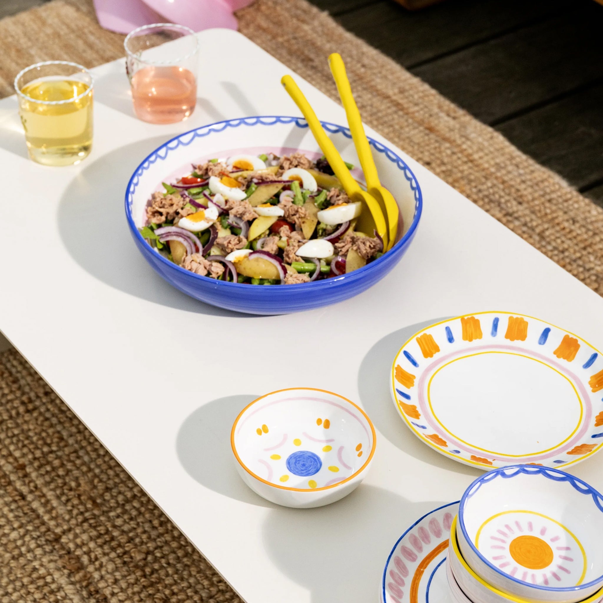 &Klevering-Boavista Desenli 4'lü Kase Seti (Ø 12.5cm)-Tabak & Kase-5-Milagron.com