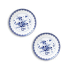 &Klevering-Delft Mavisi Desenli 2'li Porselen Tabak Seti-Tabak-1-Milagron.com