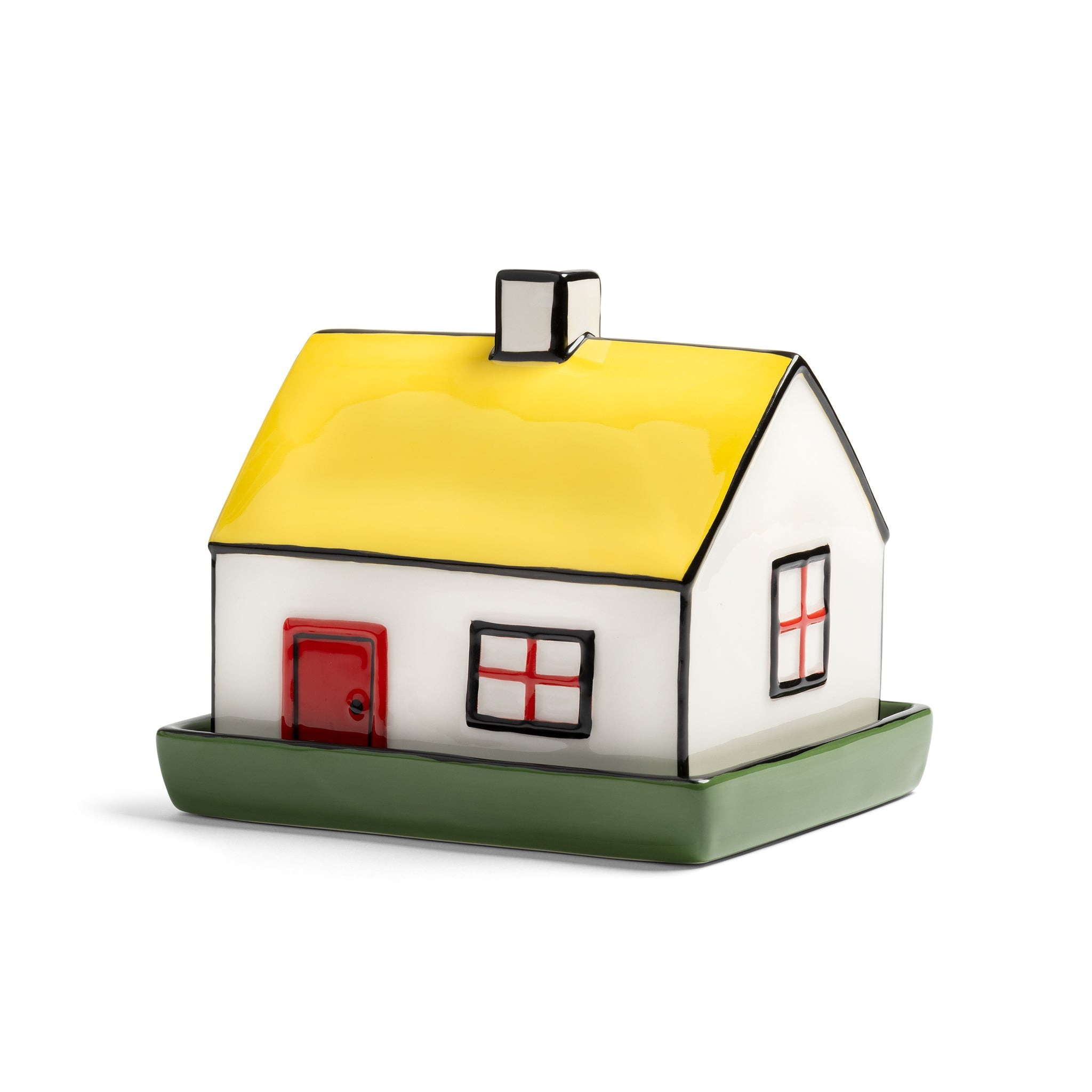 &Klevering-Ev Figürlü Kapaklı Tereyağ Tabağı-Tereyağı Tabağı-1-Milagron.com