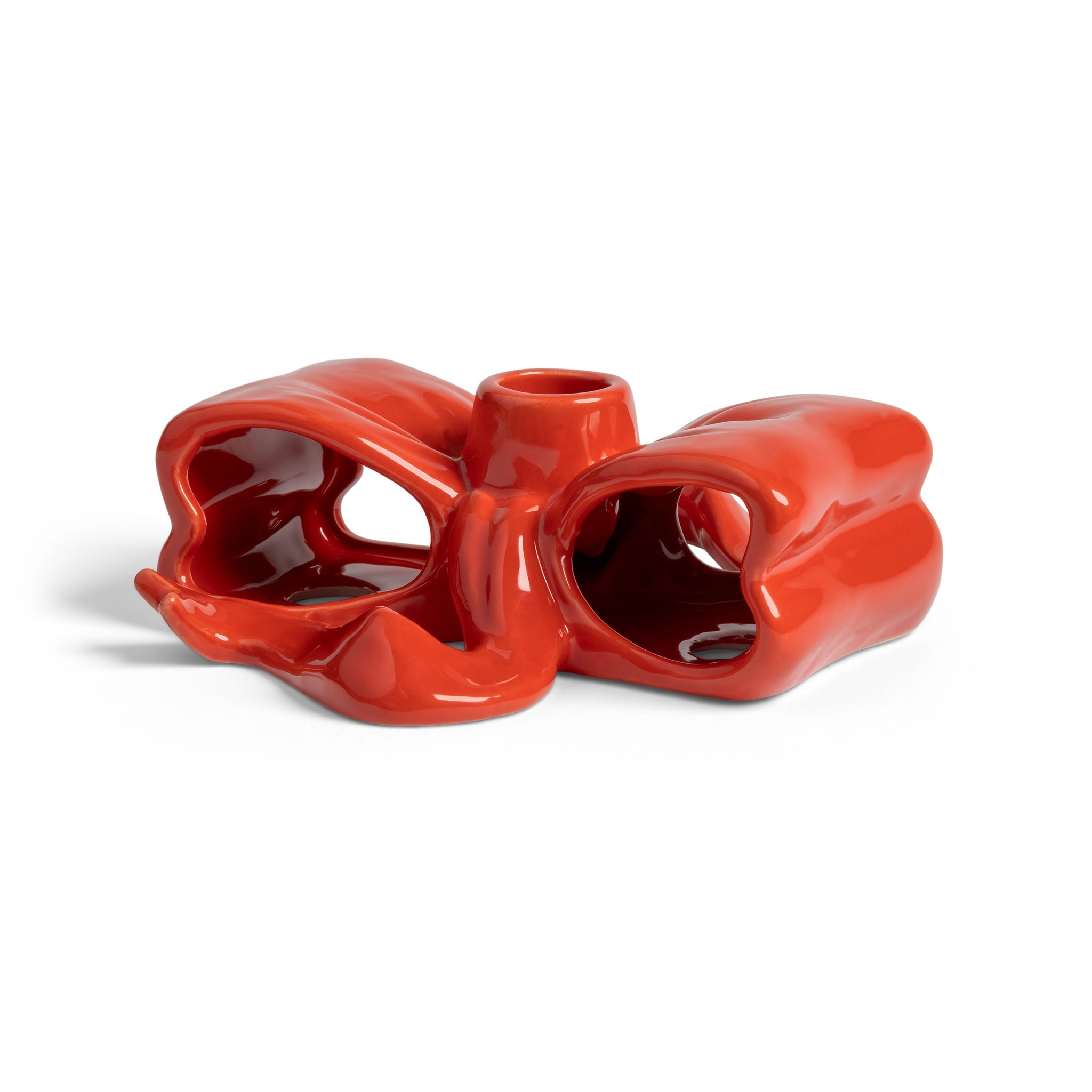 &Klevering-Kırmızı Kurdele Figürlü Mumluk-Mumluk & Şamdan-1-Milagron.com