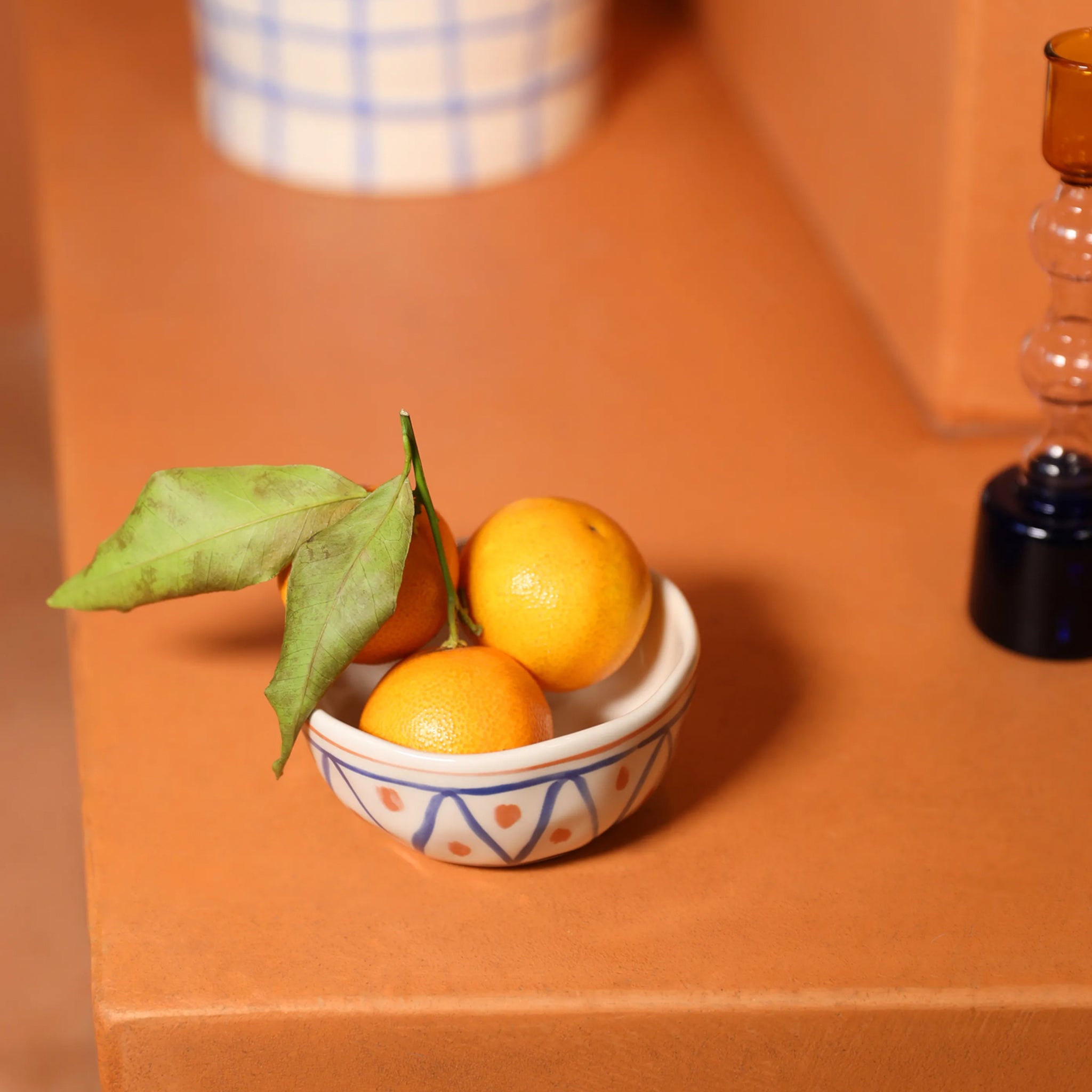 &Klevering-Limon Desenli 4'lü Kase Seti-Kase-3-Milagron.com