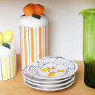 &Klevering-Limon Desenli 4'lü Tabak Seti-Tabak-2-Milagron.com