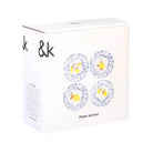 &Klevering-Limon Desenli 4'lü Tabak Seti-Tabak-5-Milagron.com