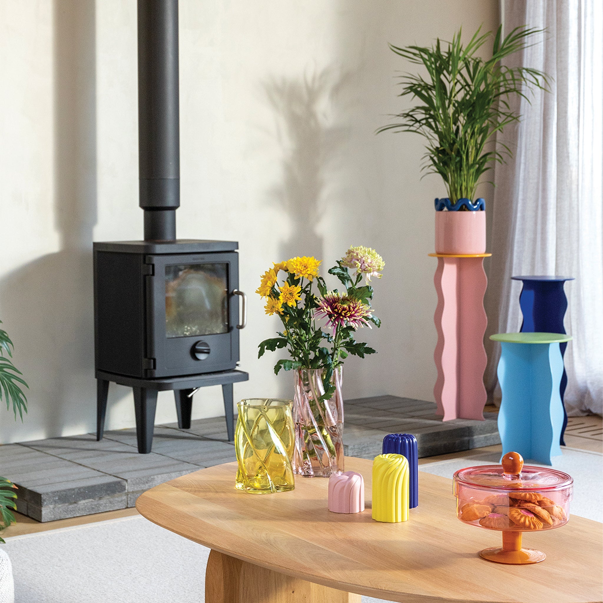 &Klevering-Marshmallow Figürlü Pembe Vazo No:2-Vazo-3-Milagron.com