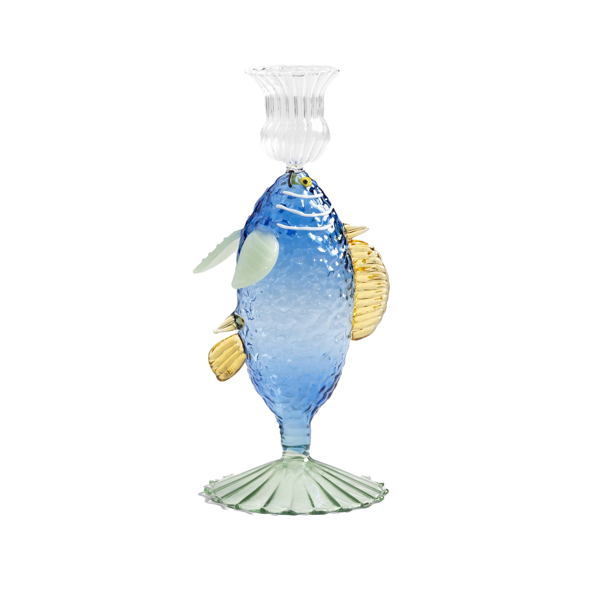 &Klevering-Mavi Balık Figürlü Mumluk-Mumluk & Şamdan-1-Milagron.com