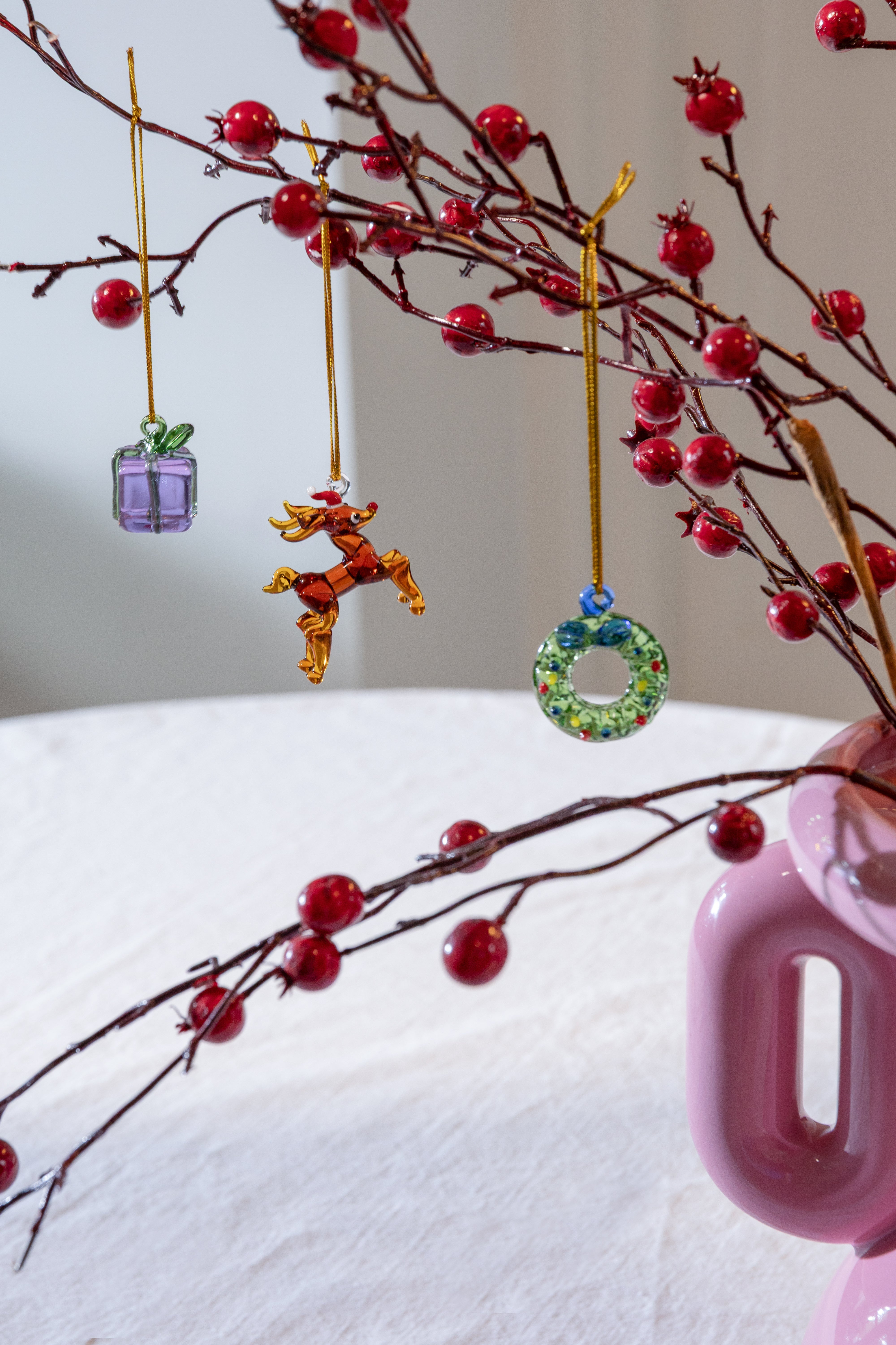 &Klevering-Neşeli Yılbaşı Ağaç Süsü 3’lü Set No:1-Ağaç Süsü-2-Milagron.com