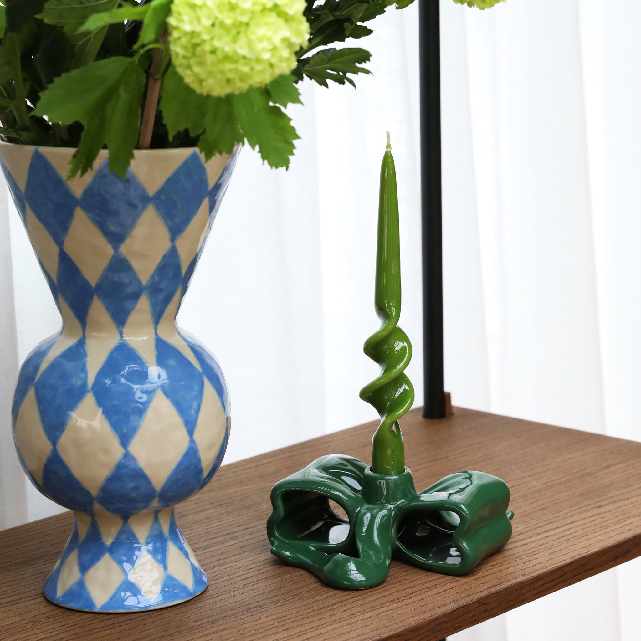 &Klevering-Yeşil Kurdele Figürlü Mumluk-Mumluk-2-Milagron.com