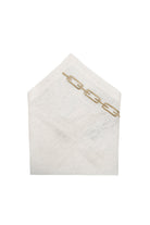 Km Home Collection-2’Li Set Zincir İşlemeli Taş Rengi Peçete-Sunum Aksesuarları-1-Milagron.com