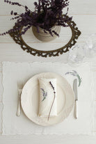 Km Home Collection-2'li Set Lavanta İşlemeli Keten Amerikan Servis-Sunum Aksesuarları-1-Milagron.com