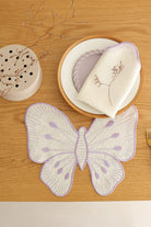 Km Home Collection-2'li Set Lila Kelebek Pamuk Amerikan Servis-1-Milagron.com