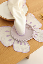 Km Home Collection-2'li Set Lila Kelebek Pamuk Amerikan Servis-6-Milagron.com