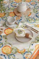 Km Home Collection-2'li Set Limon İşlemeli Pamuk Amerikan Servis-Sunum Aksesuarları-4-Milagron.com