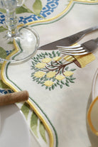 Km Home Collection-2'li Set Limon İşlemeli Pamuk Amerikan Servis-Sunum Aksesuarları-6-Milagron.com