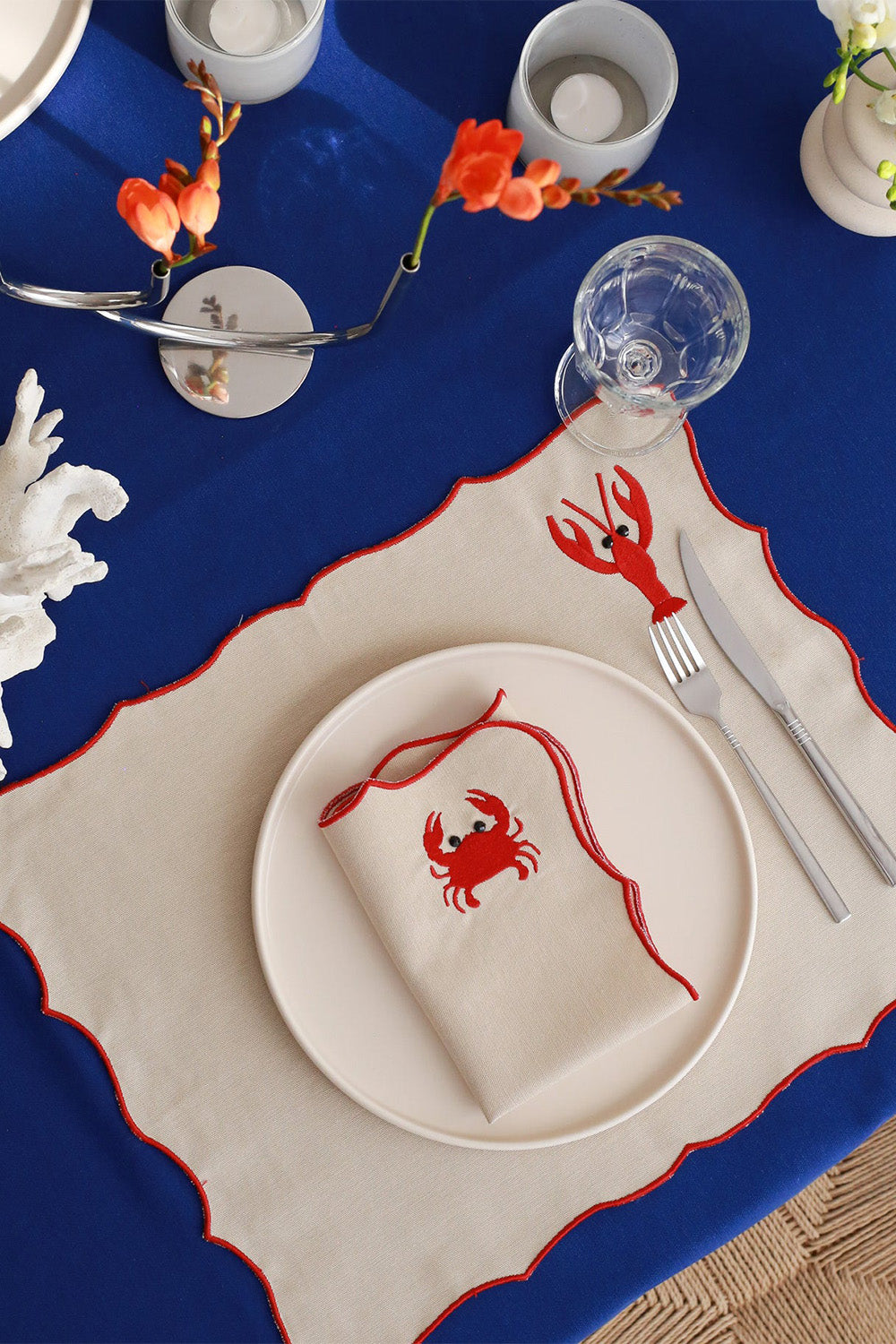 Km Home Collection-2'li Set Locusta Pamuk Peçete-Peçete-4-Milagron.com