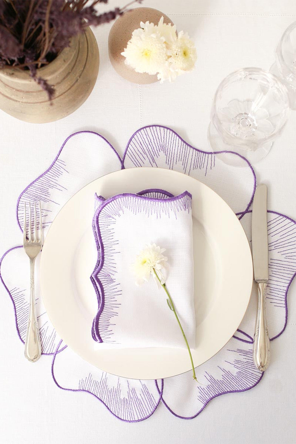 Km Home Collection-2'li Set Mor Pikolu Peçete-Peçete-1-Milagron.com