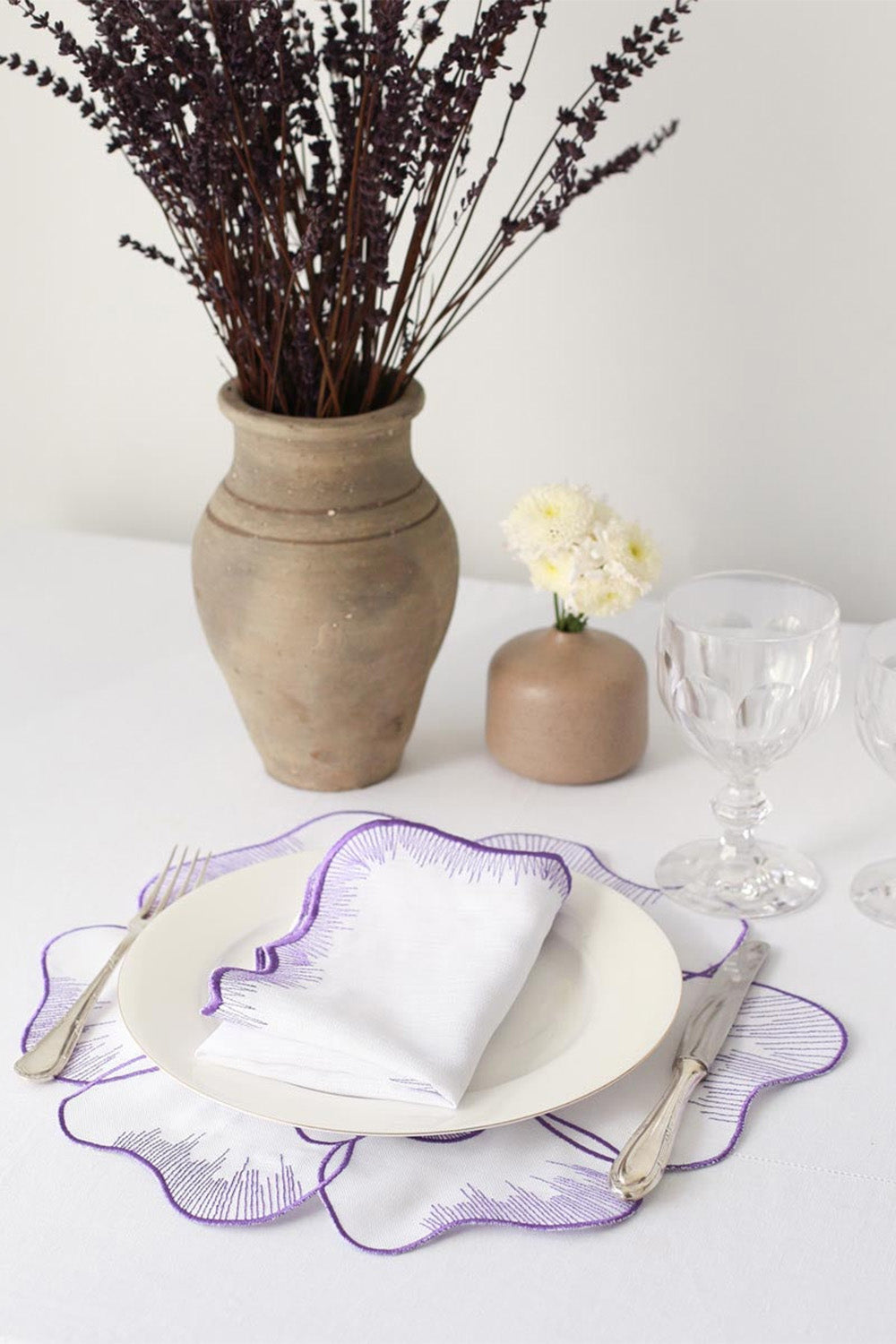 Km Home Collection-2'li Set Mor Pikolu Peçete-Peçete-3-Milagron.com
