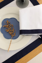 Km Home Collection-2'li Set Navy White Peçete-Sunum Aksesuarları-3-Milagron.com