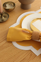 Km Home Collection-2'li Set Sarı Peçete-Sunum Aksesuarları-4-Milagron.com