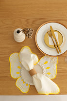 Km Home Collection-2'li Set Sarı Pikolu Pamuk Peçete-Sunum Aksesuarları-1-Milagron.com