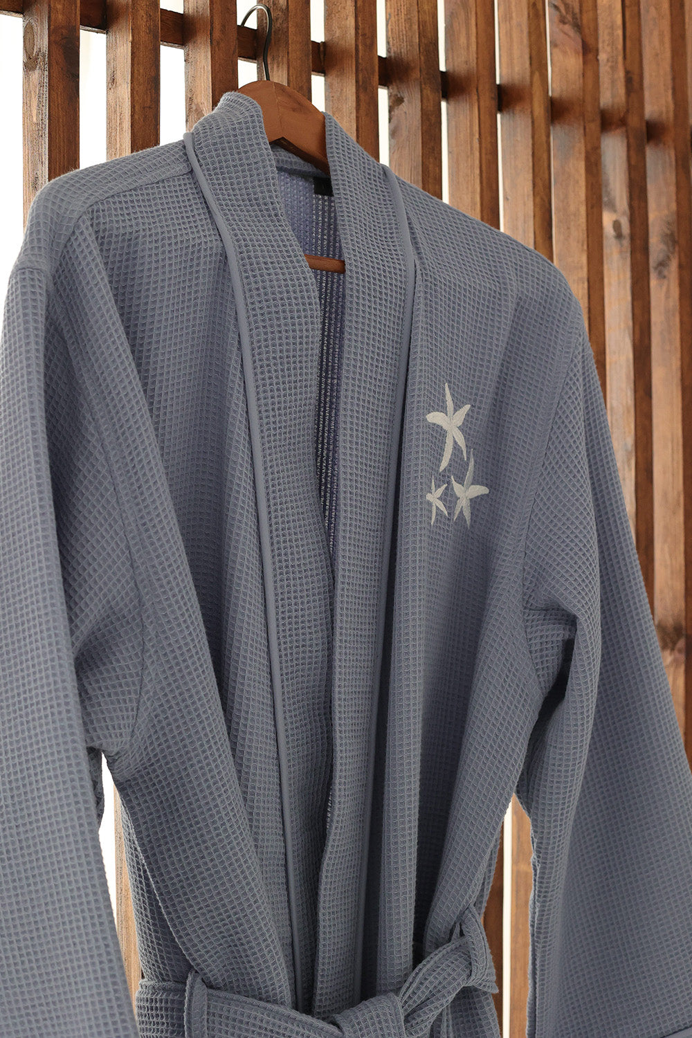 Km Home Collection-Deniz Yıldızı Waffle Bornoz-Bornoz-9-Milagron.com