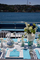 Km Home Collection-Mavi Deniz Yıldızı İşlemeli Peçete-Peçete-3-Milagron.com