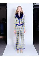 Knitly Studio-Argyle Flare Triko Pantolon-Pantolon-1-Milagron.com