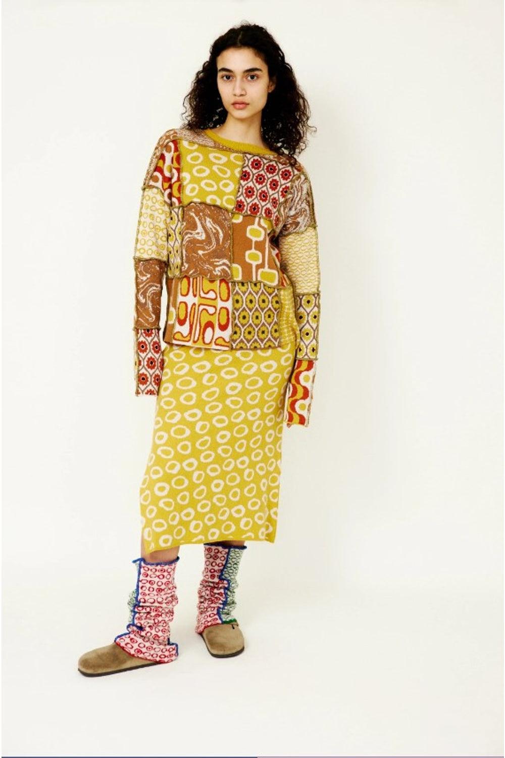 Knitly Studio-Bubble Knit Skirt-Etek-6-Milagron.com