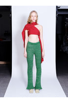 Knitly Studio-Evergreen Flare Triko Pantolon-Pantolon-1-Milagron.com