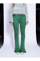 Knitly Studio-Evergreen Flare Triko Pantolon-Pantolon-2-Milagron.com
