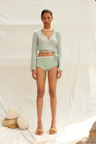 Knitly Studio-Mariana Kruvaze Triko Bluz-Bluz-3-Milagron.com