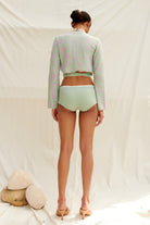 Knitly Studio-Mariana Kruvaze Triko Bluz-Bluz-5-Milagron.com