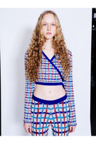 Knitly Studio-Plaid Flare Triko Pantolon-Pantolon-4-Milagron.com