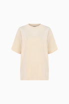 Kntlgy-Bej Baskılı T-Shirt-T-Shirts-1-Milagron.com