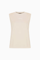 Kntlgy-Bej Sıfır Kol T-Shirt-T-Shirts-1-Milagron.com