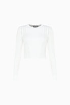 Kntlgy-Beyaz Ajurlu Triko Üst-Kazak & Triko-1-Milagron.com