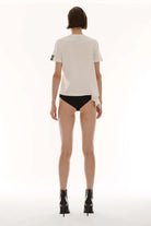 Kntlgy-Beyaz Piliseli T-Shirt-T-Shirts-3-Milagron.com