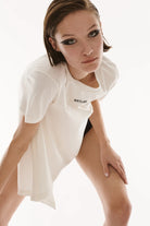 Kntlgy-Beyaz Piliseli T-Shirt-T-Shirts-4-Milagron.com