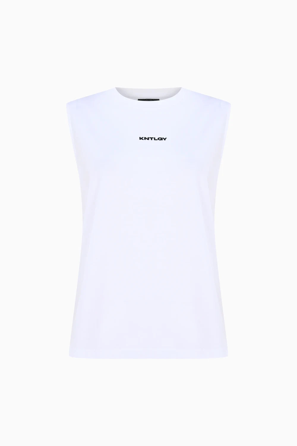 Kntlgy-Beyaz Sıfır Kol T-Shirt-T-Shirts-1-Milagron.com