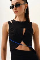 Kntlgy-Bravery Asimetrik Elbise-Elbise-3-Milagron.com