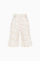 Kntlgy-Çapraz Baskılı A Kesim Kısa Şort-Şort-1-Milagron.com