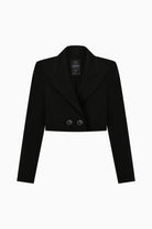 Kntlgy-Cosmic Noir Crop Blazer-Blazer Ceket-1-Milagron.com