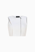 Kntlgy-Fermuarlı Triko Crop Top-Top-1-Milagron.com