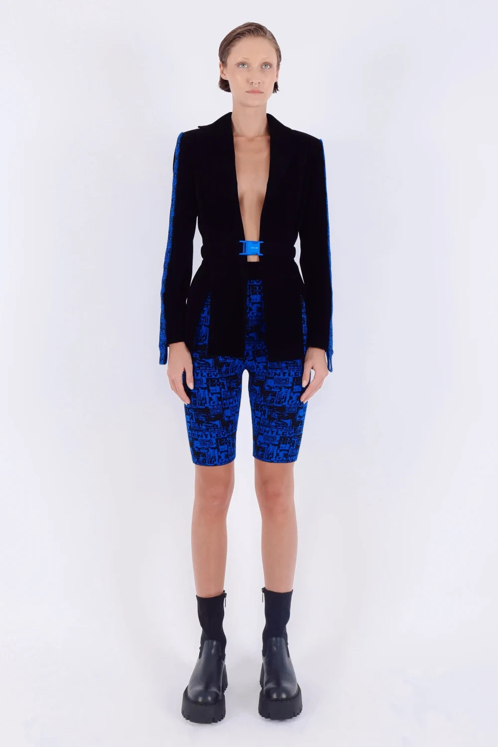 Kntlgy-İstanblue Pixel Art Biker Şort-Şort-2-Milagron.com