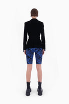Kntlgy-İstanblue Pixel Art Velvet Blazer Ceket-Blazer Ceket-1-Milagron.com
