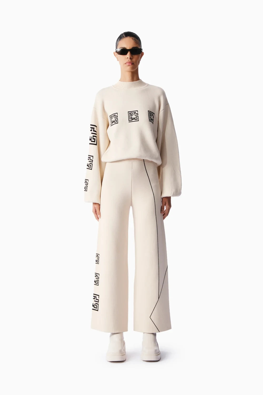 Kntlgy-Jakarlı Triko Pantolon-Pantolon-2-Milagron.com