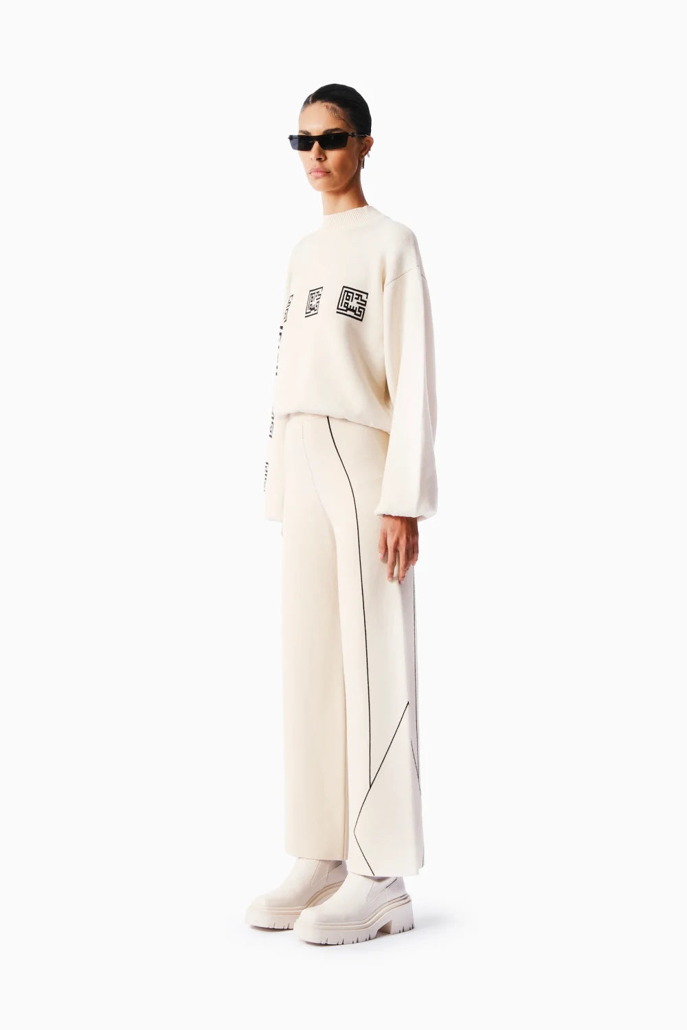 Kntlgy-Jakarlı Triko Pantolon-Pantolon-3-Milagron.com