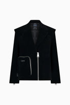 Kntlgy-Kadife Fermuarlı Blazer-Ceket-1-Milagron.com